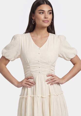 faina - Vestido em bege