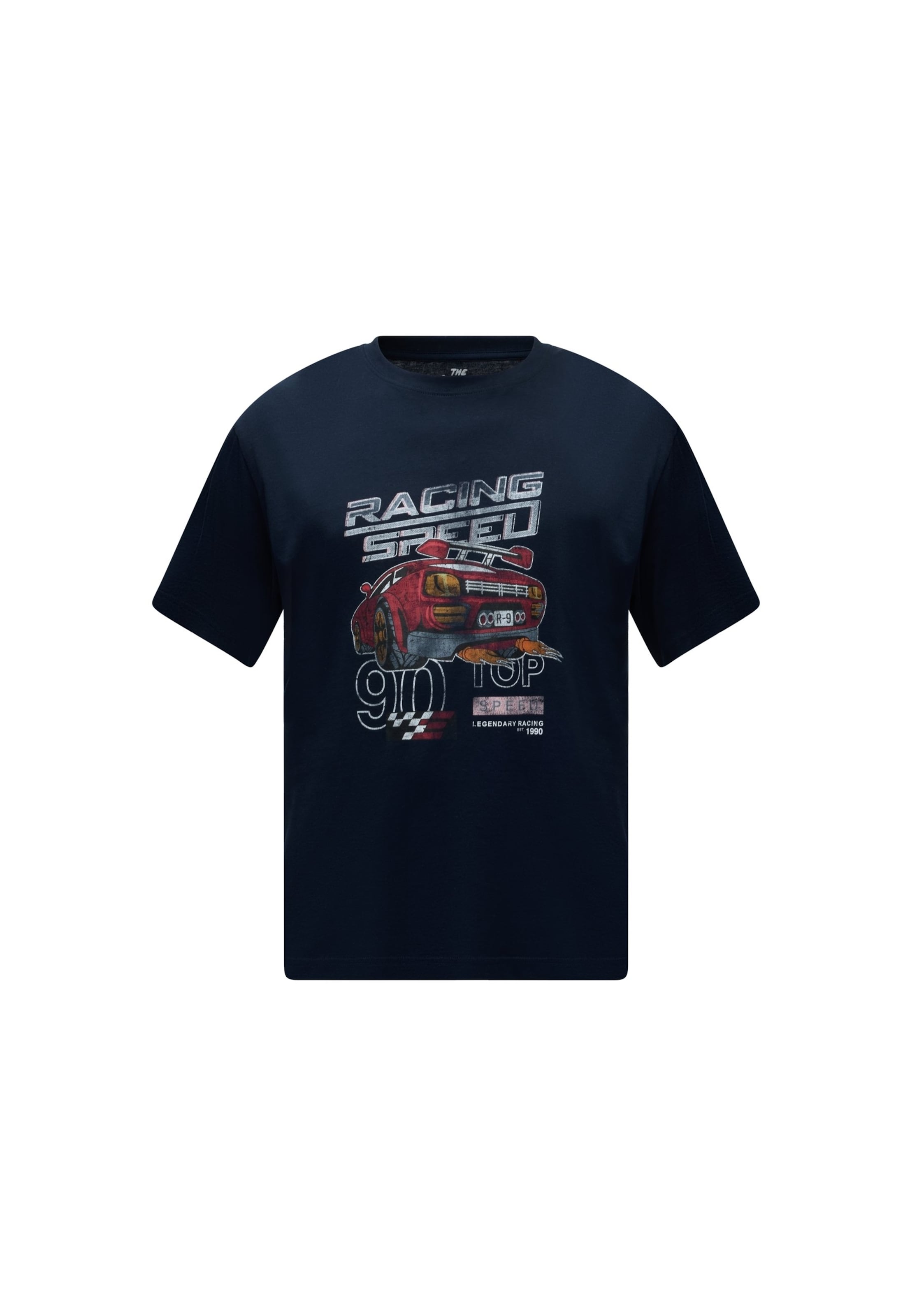 JACK & JONES Shirt 'JORRETRO ACTION MOVIE' in Blauw: voorkant