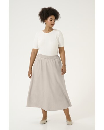 KAFFE CURVE Skirt in Beige: front