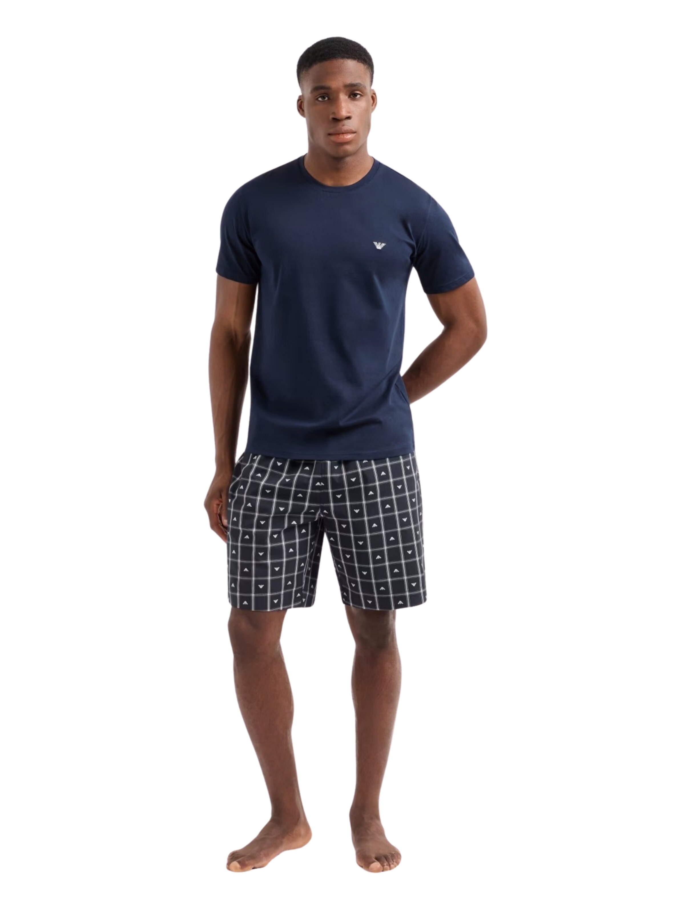 Pigiama corto di Emporio Armani in blu