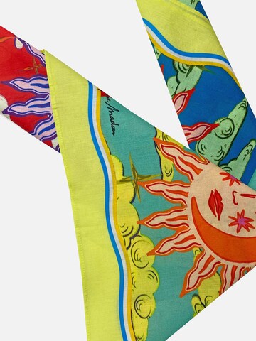 Sciarpa 'Quadra Solstice Hotel Maison Madou Bright Chartreuse Cotton Bandana Scarf' di Marylène Madou in giallo