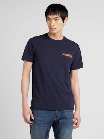 T-Shirt 'S-GRAS' NAPAPIJRI en bleu