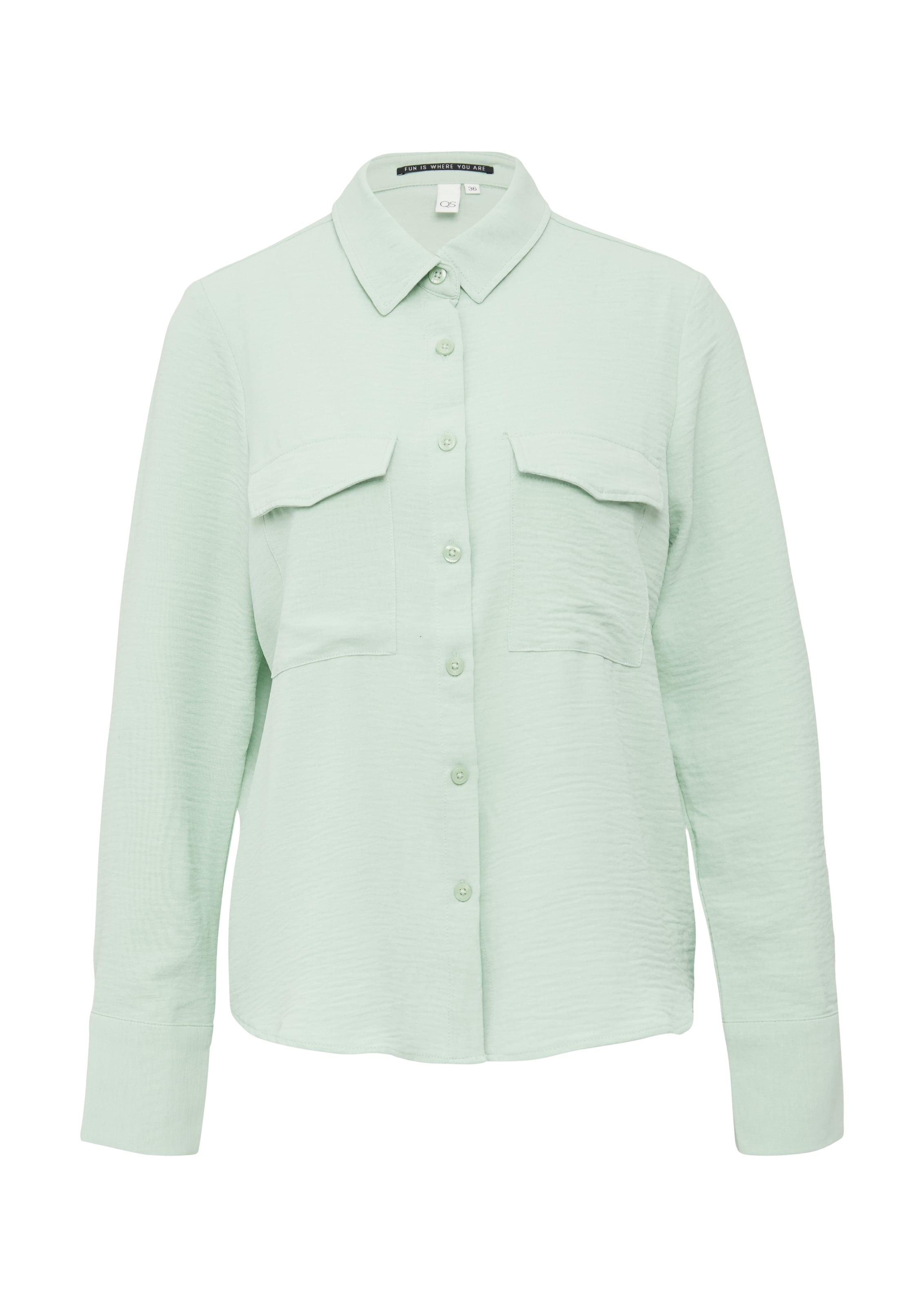 QS Блузка в Зеленый: спереди