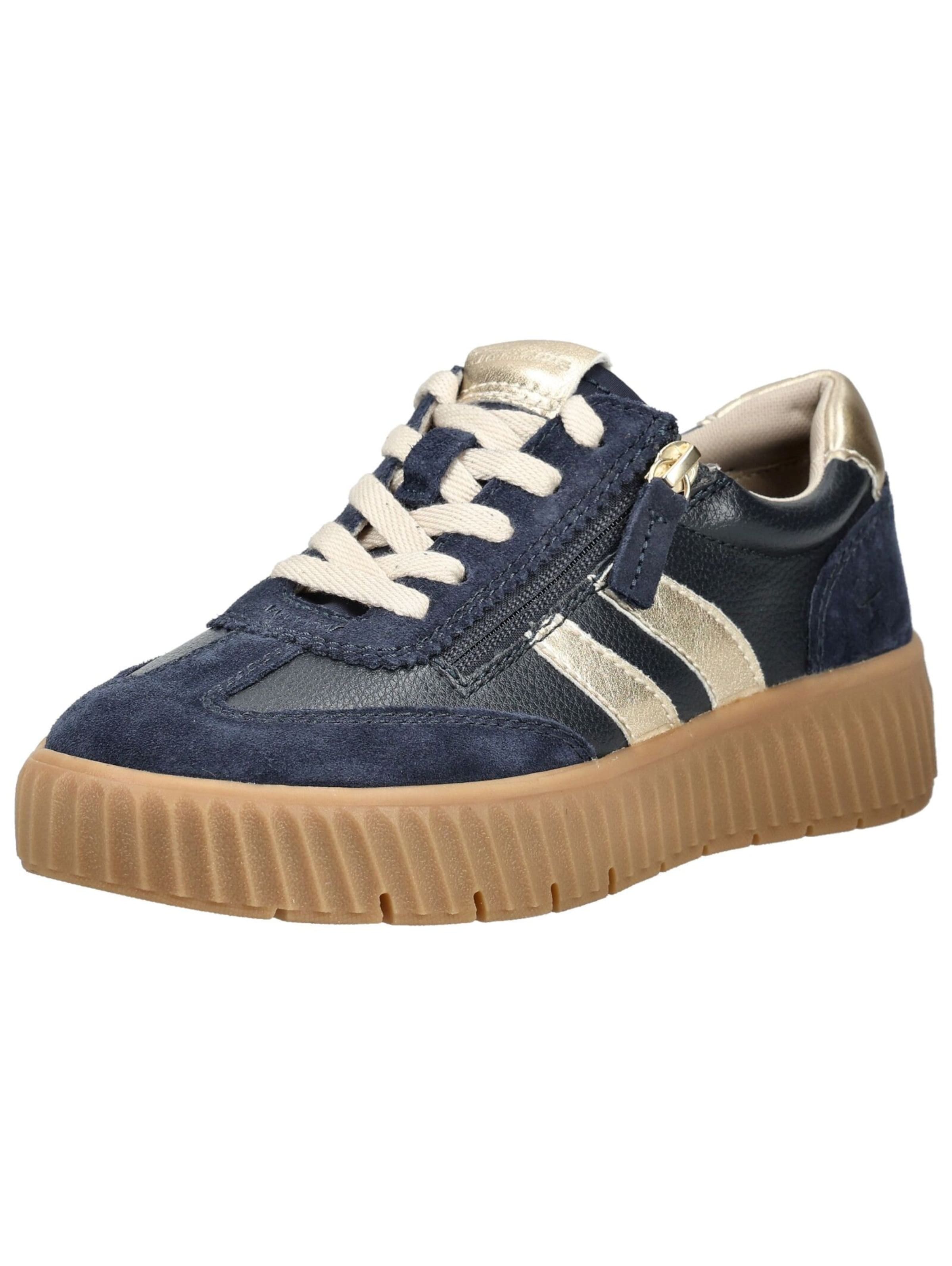 Tamaris Platform trainers in Blue: front