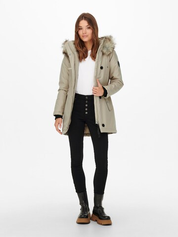 Blouson parka d'hiver iris kaki femme - Only