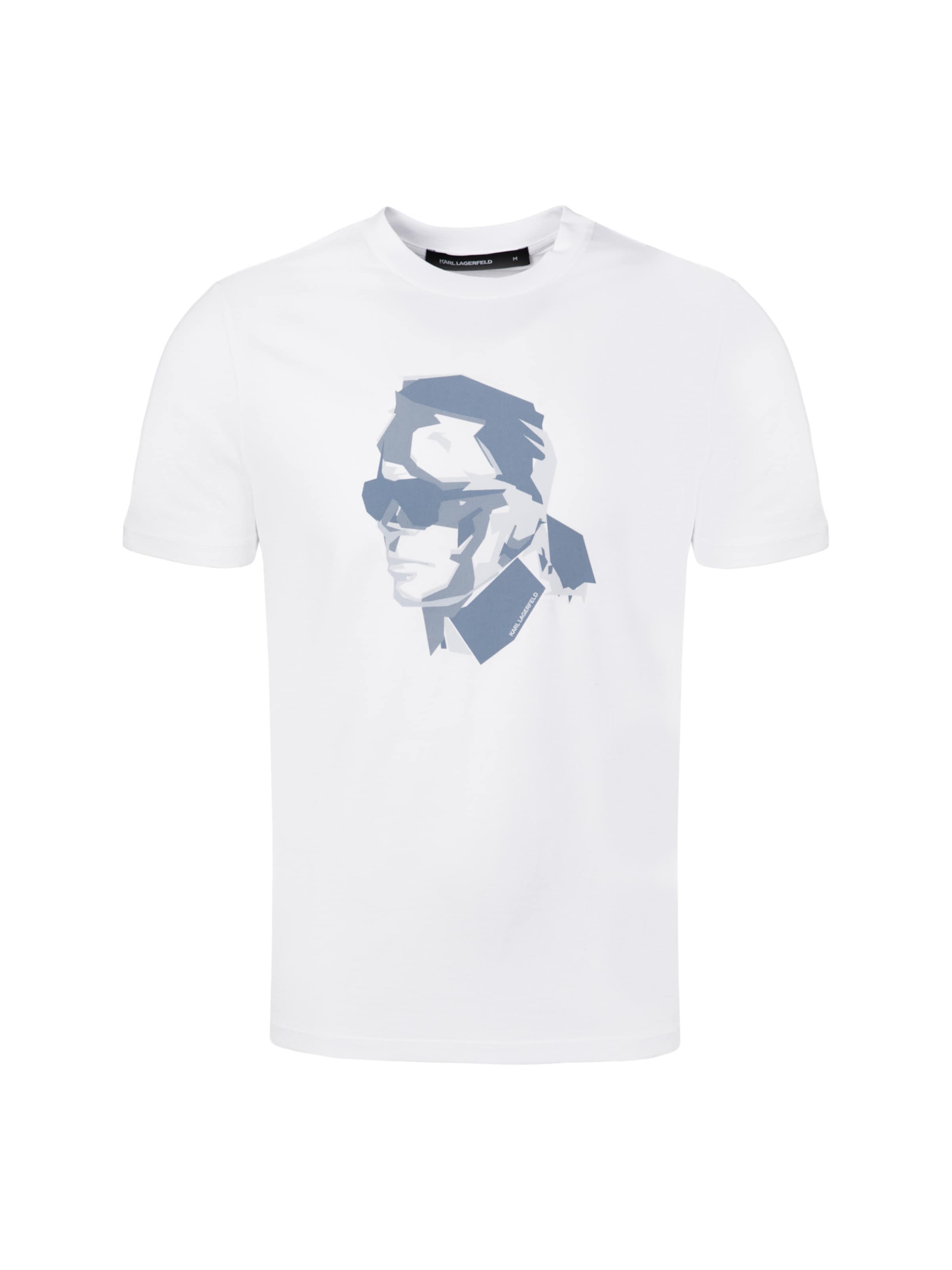 Karl Lagerfeld Shirt in de kleur Blauw / Wit, Productweergave
