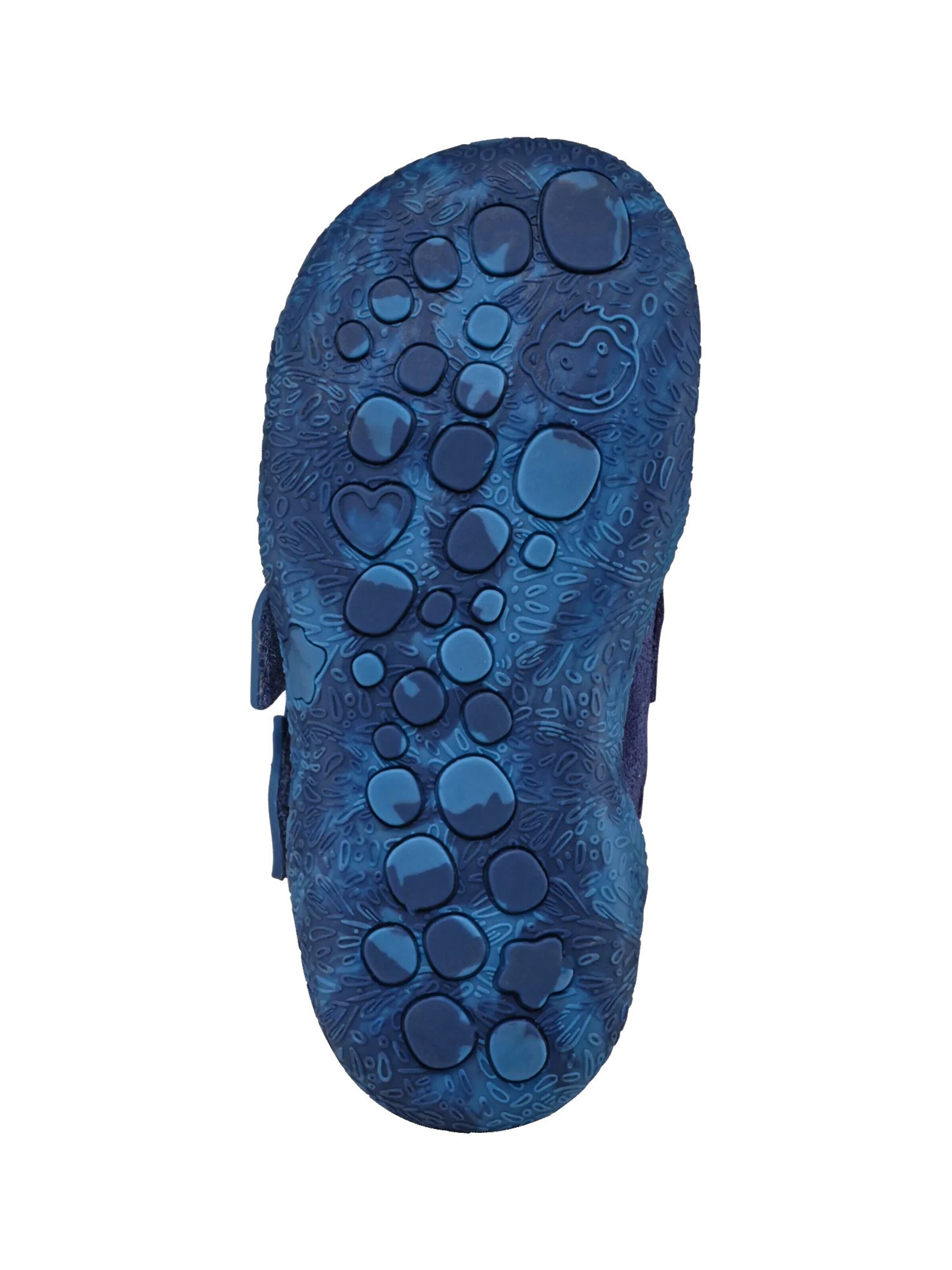 Affenzahn First-Step Shoes 'Lauflernschuh Leder Talky' in Blue