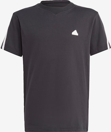 ADIDAS SPORTSWEAR - Camisa funcionais 'Future Icons 3-Stripes' em preto: frente