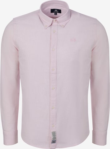 La Martina - Camisa ' MCC006 ' en rosa: frente