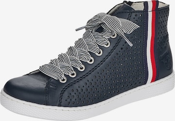 Rieker Sneakers hoog in Blauw: voorkant