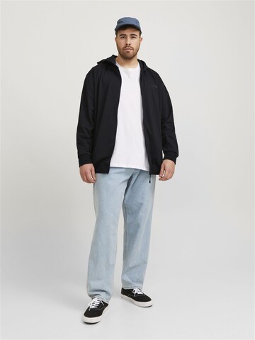 Jack & Jones Plus Sweatjakke i sort