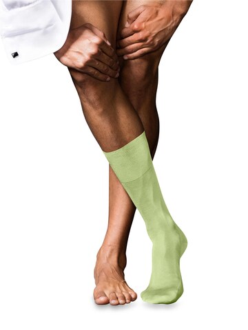 FALKE Socks 'No. 9 Pure Fil d´Écosse' in Yellow: front