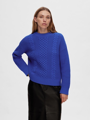 SELECTED FEMME Sweater 'Brianne' in Blue: front