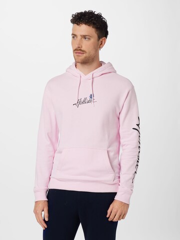 Sweat-shirt HOLLISTER en rose : devant