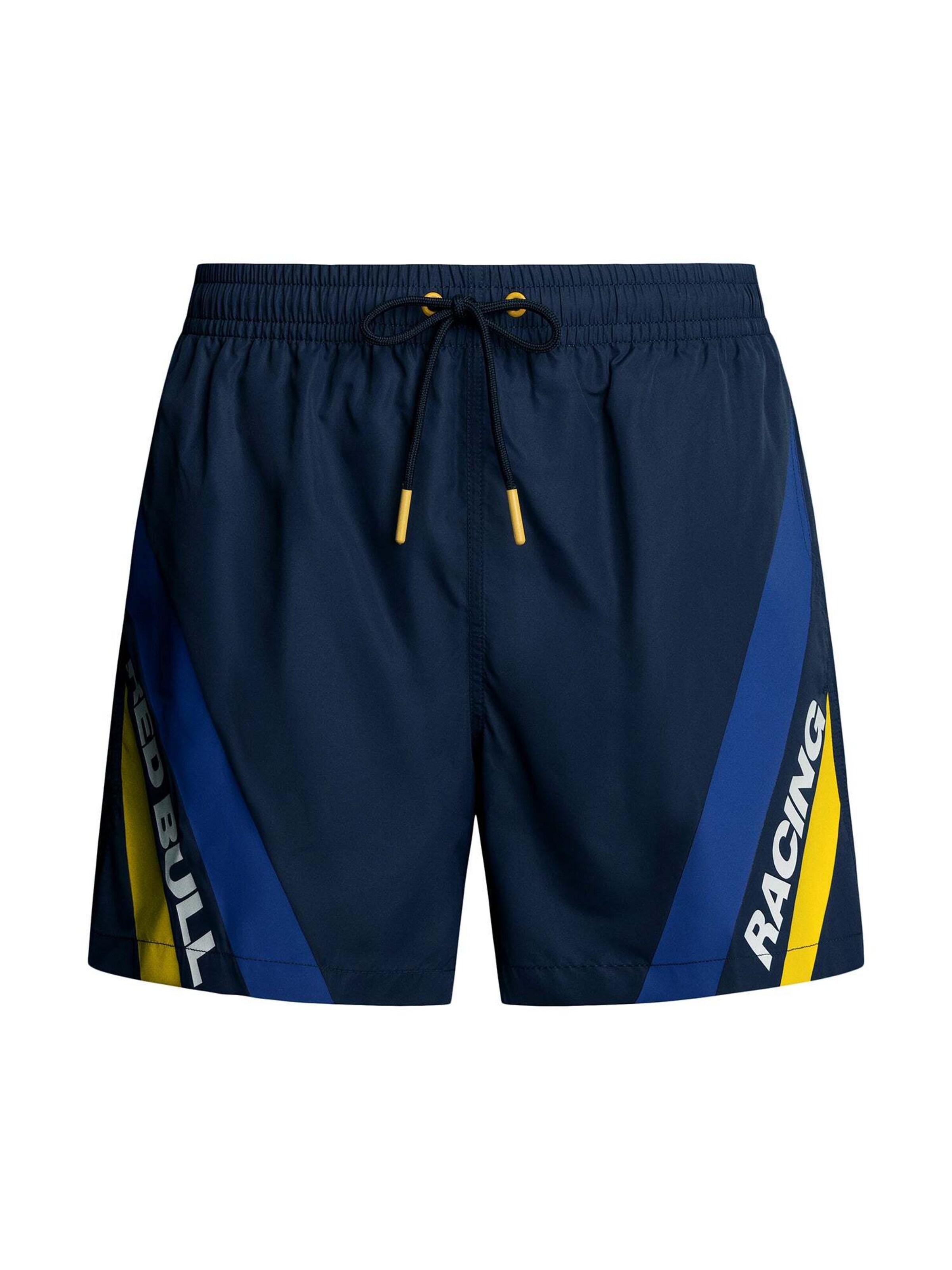 Red Bull Racing x Pepe Jeans Badeshorts in Blau: Vorderseite