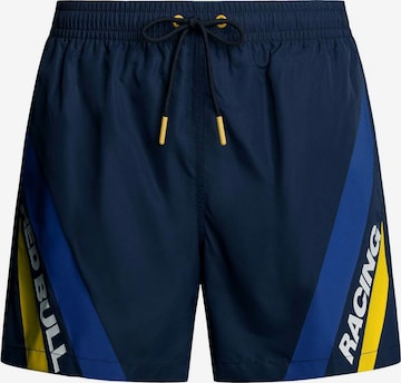 Shorts de bain Red Bull Racing x Pepe Jeans en bleu : devant