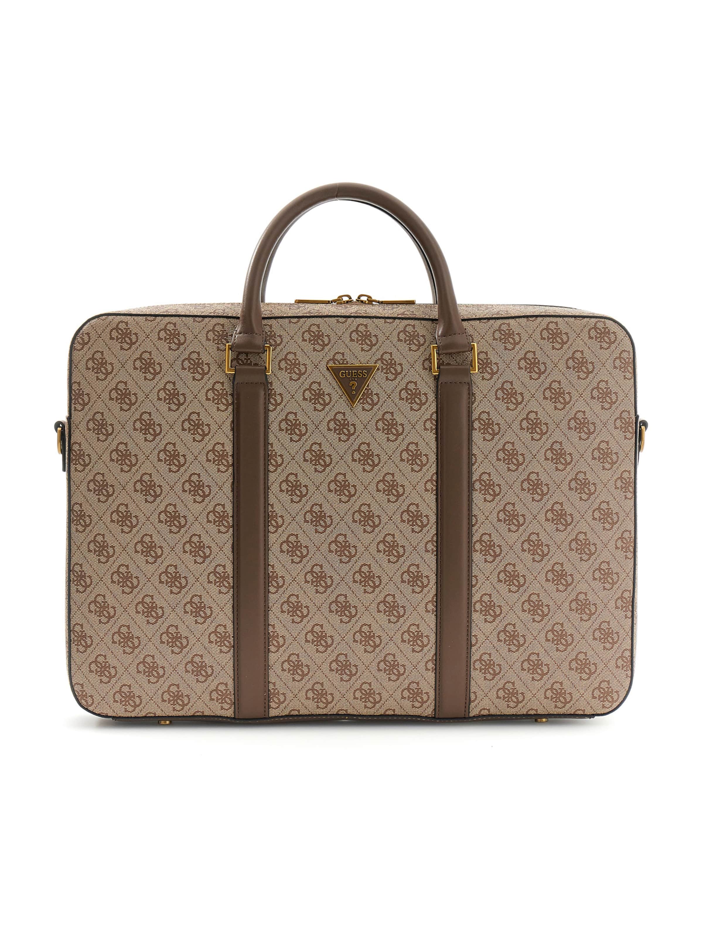 GUESS Portfölj &#x27;Milano&#x27; i beige: framsida