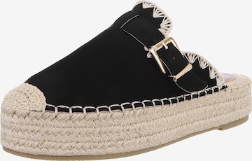 Ital-Design Mules in Black: front