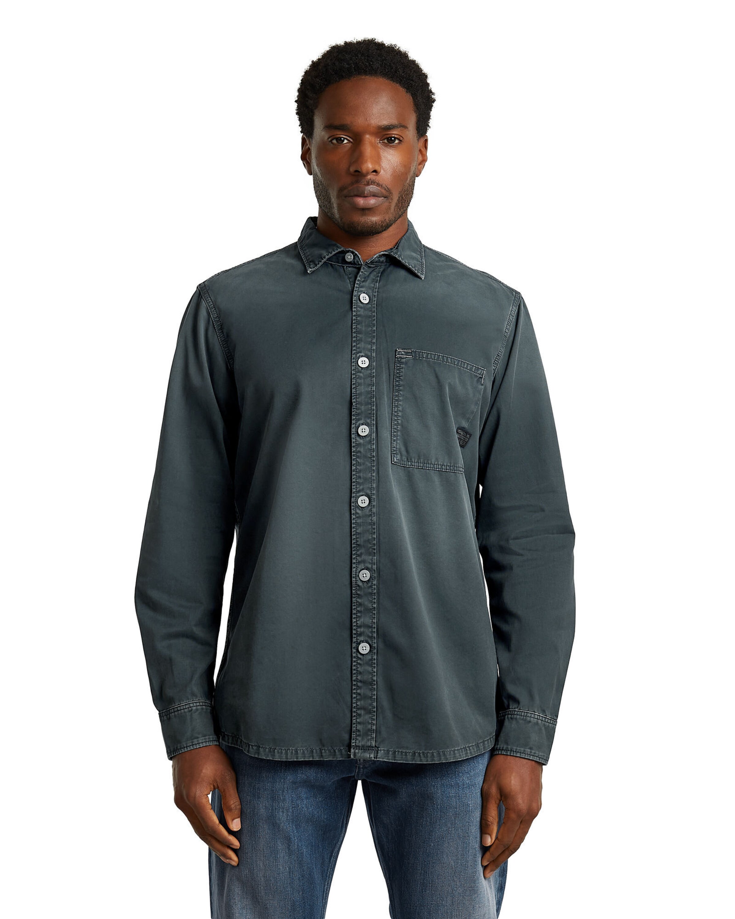 G-STAR Regular fit Shirt in Blauw: voorkant