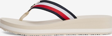TOMMY HILFIGER T-bar sandals in Mixed colours: front