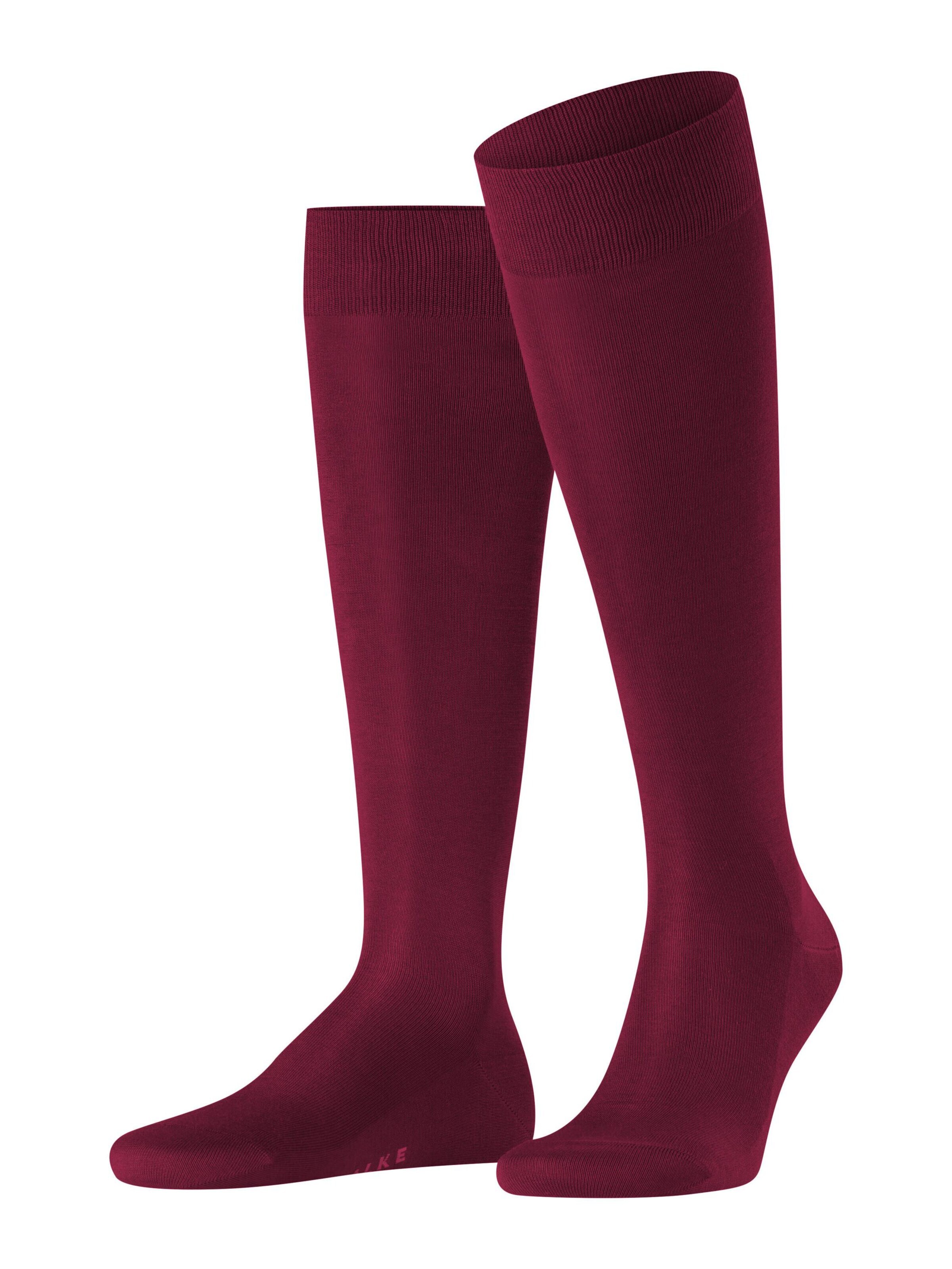 FALKE Knee High Socks 'Tiago' in Red: front