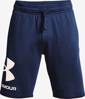 UNDER ARMOUR Sportbroek 'Rival' in Blauw: voorkant