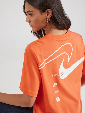 Nike Sportswear Shirt 'SWOOSH' in Orange