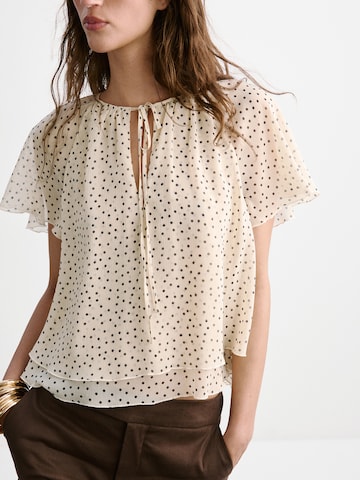 MANGO Bluse 'LURDI' in Weiß