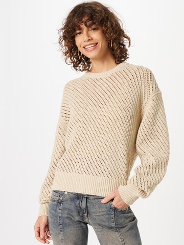 WEEKDAY Sweater 'Philo' in Beige: front