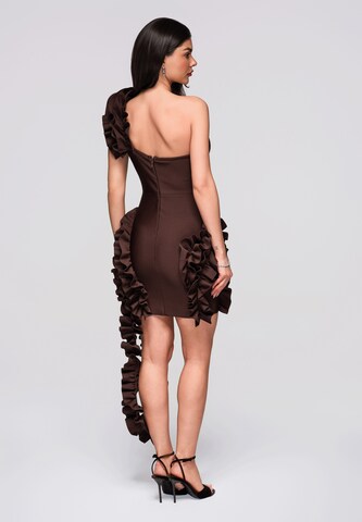 Robe de soirée Ombre en marron