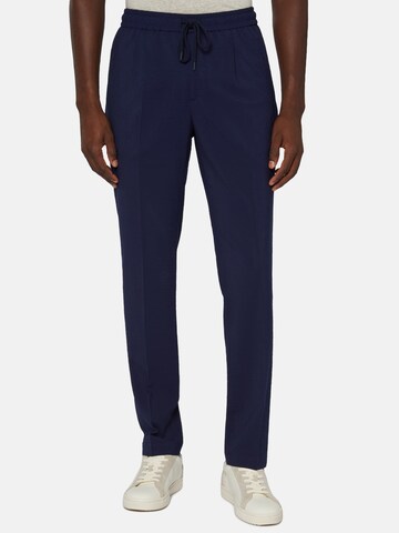 Boggi Milano Slim fit Trousers in Blue: front