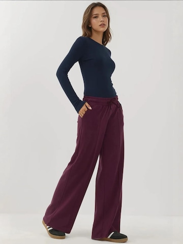 Hiccup Loosefit Broek in Rood