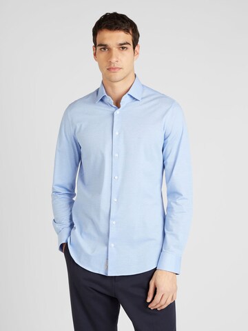 Michael Kors Slim fit Button Up Shirt in Blue: front