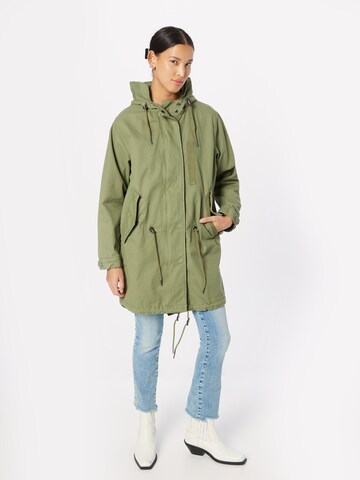 Superdry Between-Seasons Parka in Green: front