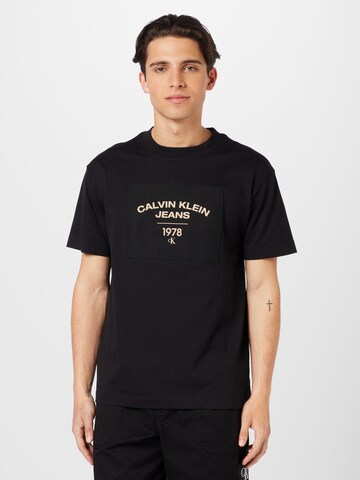 Calvin Klein Jeans T-Shirt in Schwarz: predná strana