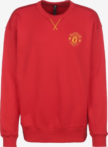ADIDAS PERFORMANCE Athletic Sweatshirt 'Manchester United' in Red: front