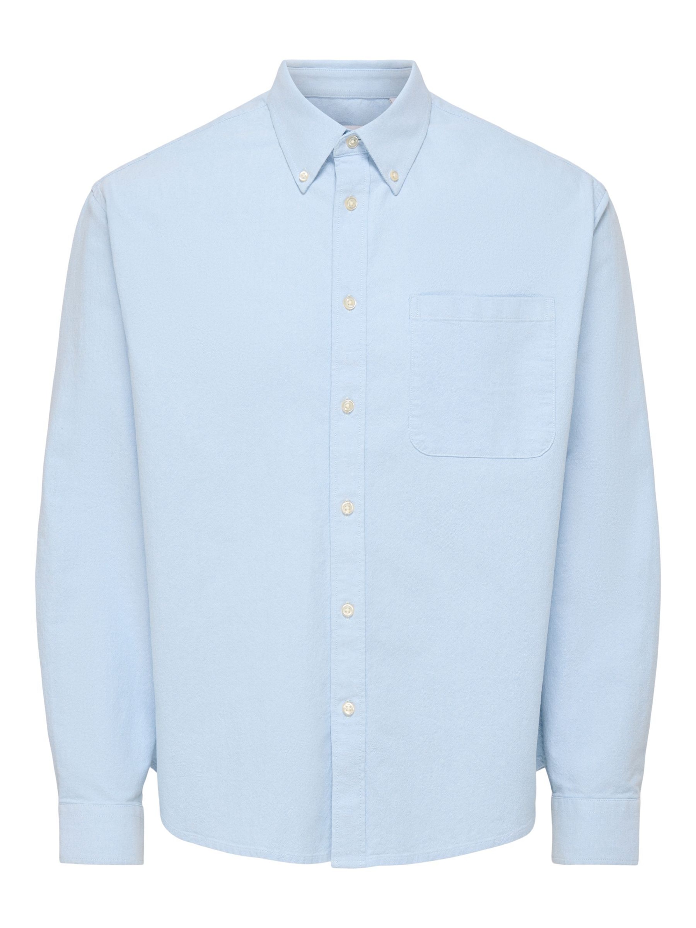 Only & Sons Hemd 'ONSOXFORD' in Blau: Vorderseite