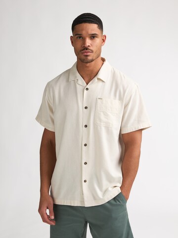 Petrol Industries Regular fit Button Up Shirt 'Maverick' in White: front