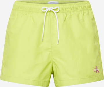 Calvin Klein Swimwear Ujumispüksid, värv roheline: eest vaates