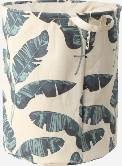 ABOUT YOU Vasketøjsbeholder 'Comfy L' i beige / grøn, Produktvisning