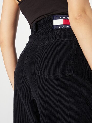 Tommy Jeans - Pierna ancha Pantalón 'Claire' en negro