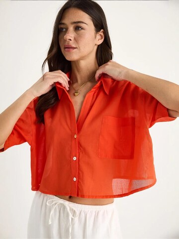 Bianco Lucci Blouse in Orange
