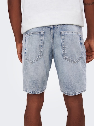 Only & Sons Regular Jeans 'Edge' i blå