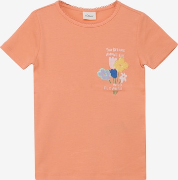s.Oliver T-Shirt in Orange: Vorderseite