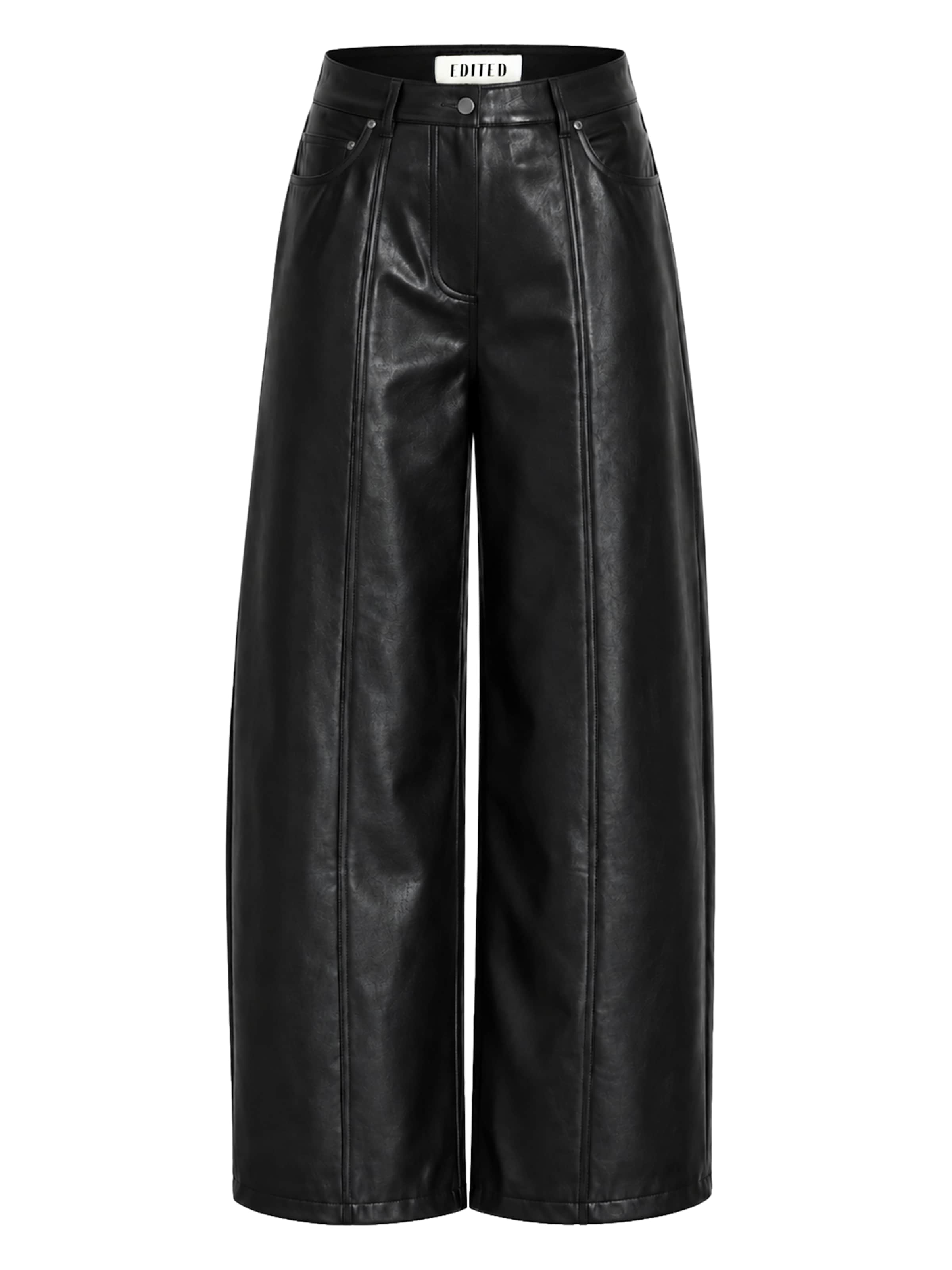 EDITED - Pierna ancha Pantalón 'Waida' en negro: frente