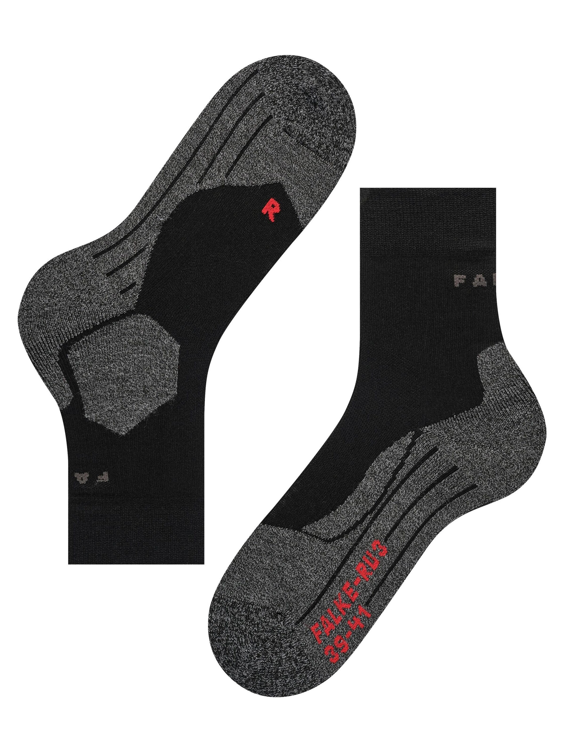 FALKE Athletic Socks 'RU3 Comfort' in Black