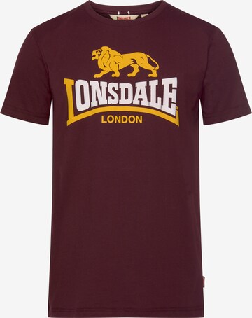 LONSDALE Shirt in Red: front