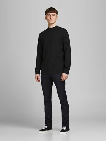 JACK & JONES Slimfit Jeans 'Tim' in Zwart