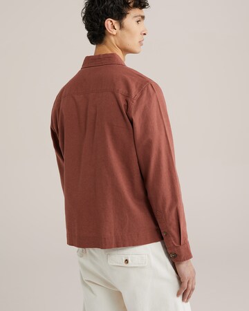 WE Fashion Regular Fit Skjorte i brun