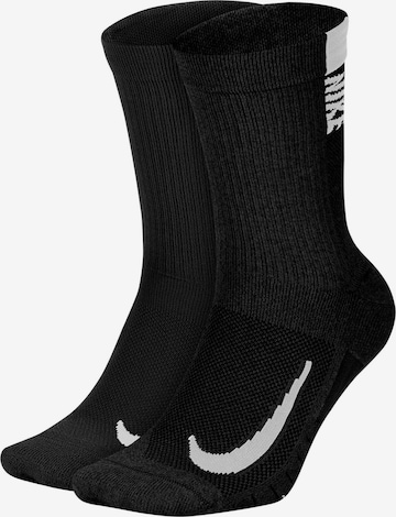 NIKE Sportsocken 'Multiplier' in Schwarz